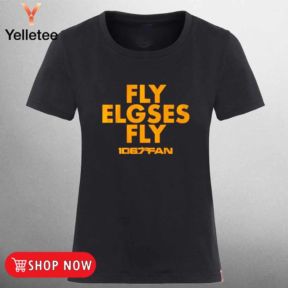 106.7 the fan Washington Commanders fly Elgses fly vs Philadelphia shirt