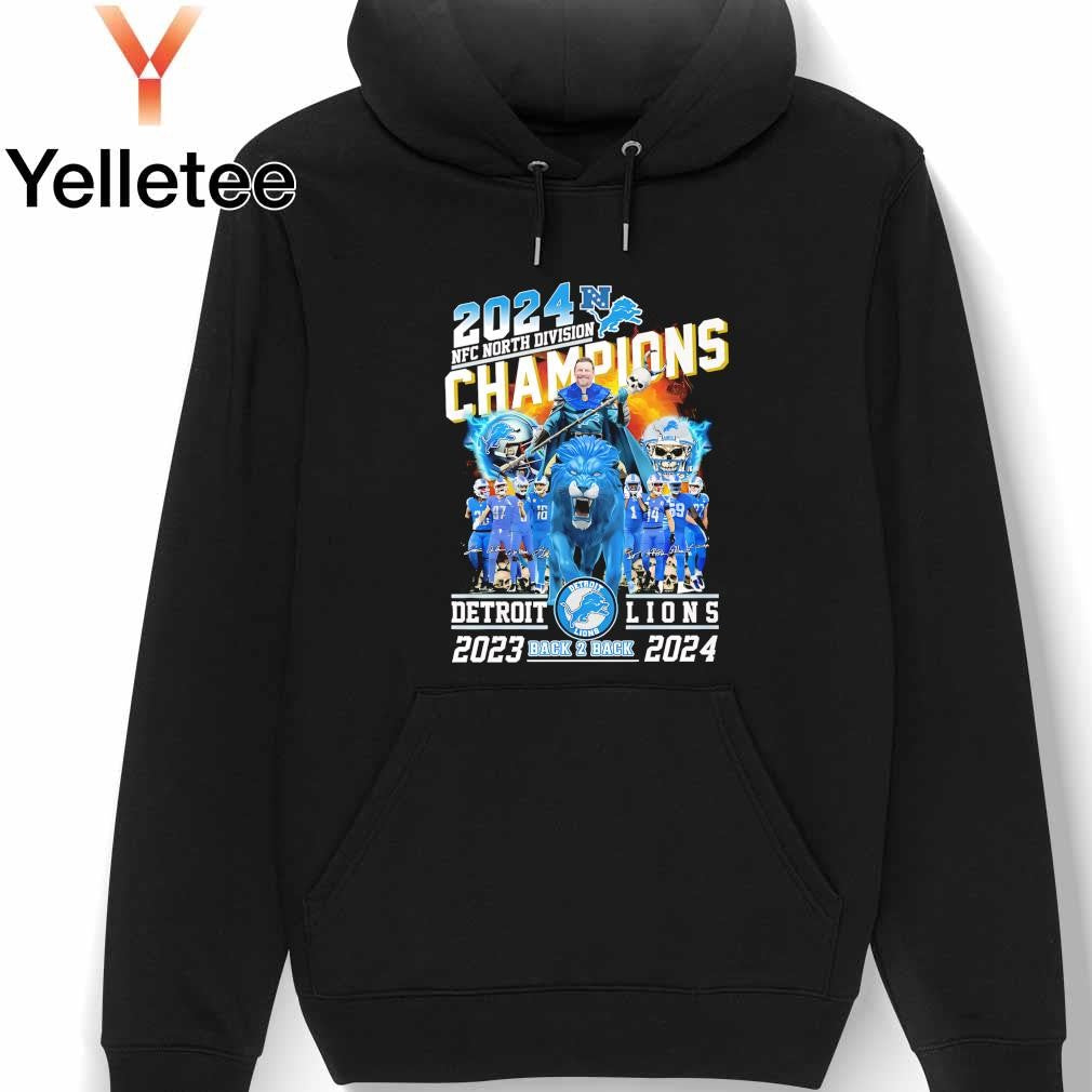 2024 NFC Detroit Lions king North Division Champions back to back shirt