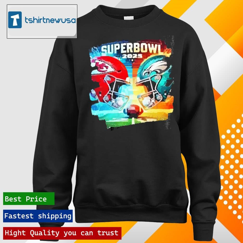 Best Trendy Classic Confrontation Philadelphia Eagles Vs Kansas City Chiefs Super Bowl 2025 T-Shirt