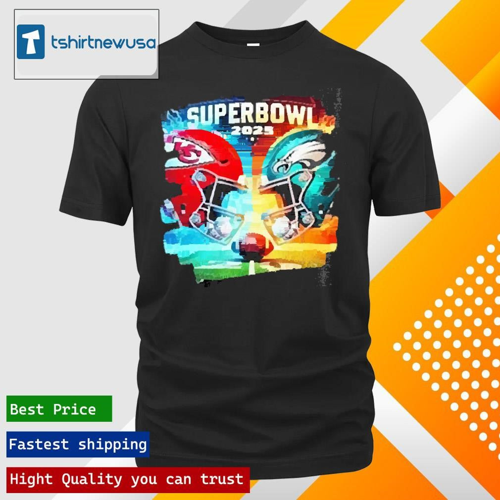 Best Trendy Classic Confrontation Philadelphia Eagles Vs Kansas City Chiefs Super Bowl 2025 T-Shirt