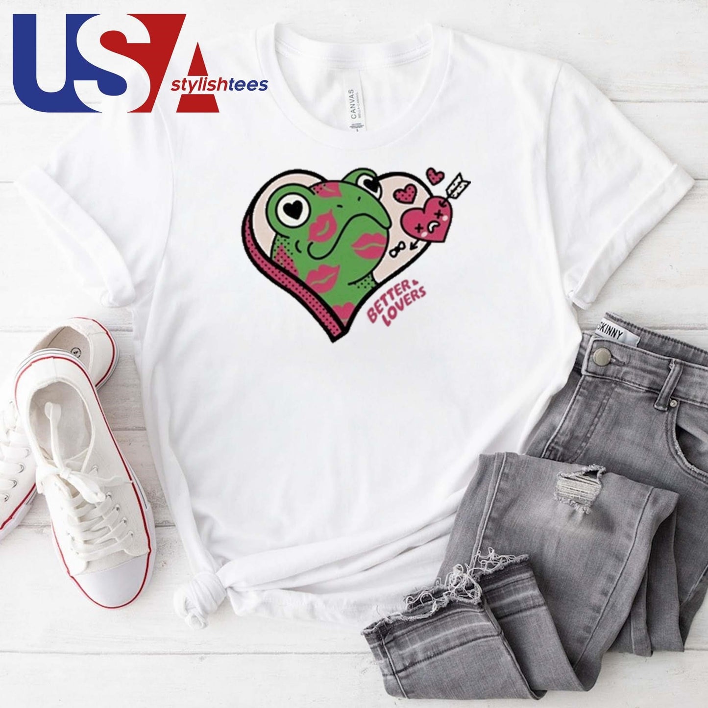 Better Lovers Set Of Love Frogs Shirt