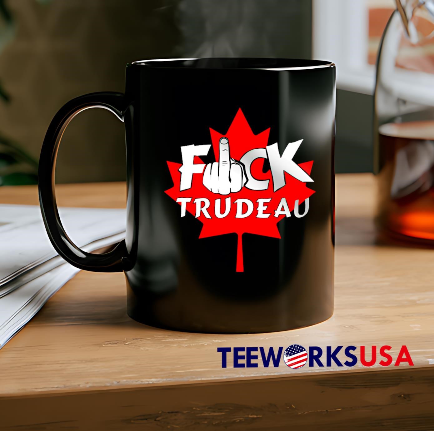 Fuck Trudeau maple leaf shirt