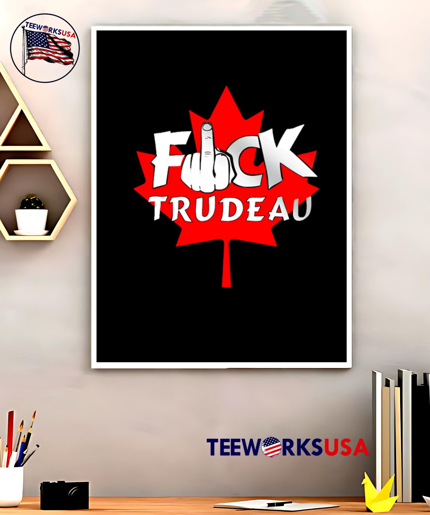 Fuck Trudeau maple leaf shirt