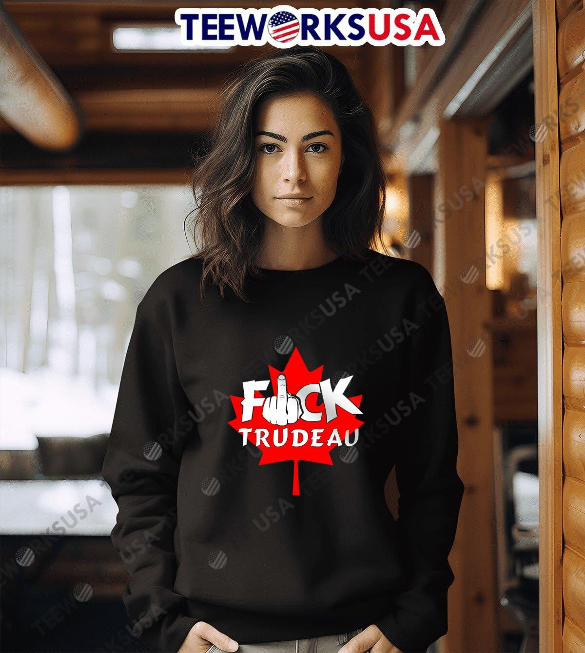 Fuck Trudeau maple leaf shirt