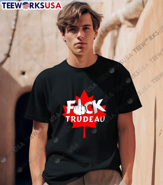 Fuck Trudeau maple leaf shirt