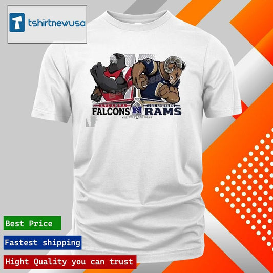 Funny Atlanta Falcons Vs Los Angeles Rams Football AFC Wild Card Matchups NFL Playoffs Mascot Season Unisex 2025 T-Shirt