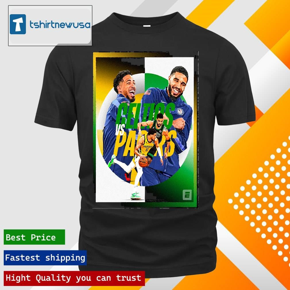 Funny Boston Celtics Vs Indiana Pacers NBA EPSN Olympic 2024 Poster T Shirt