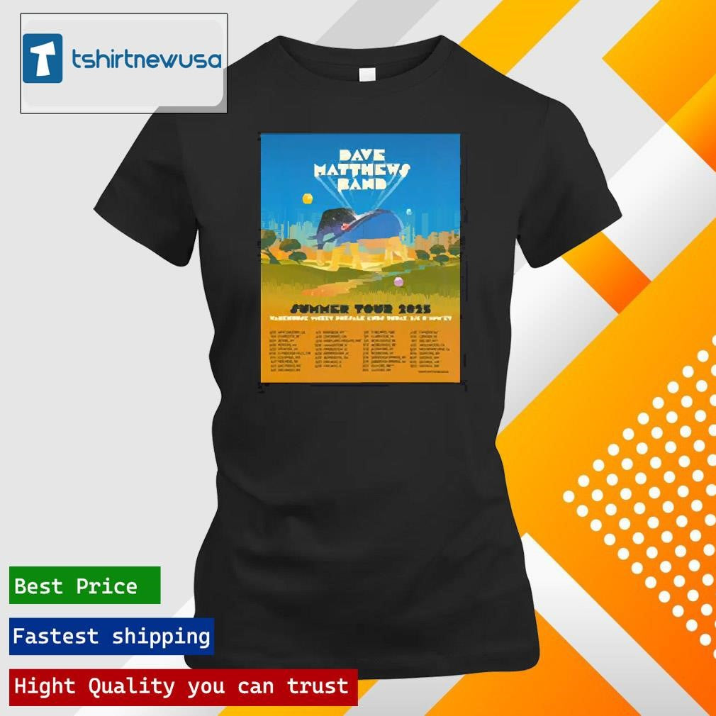 Funny Dave Matthews Band Summer Tour 2025 North America Tour Dates Two Sides Unisex T Shirts