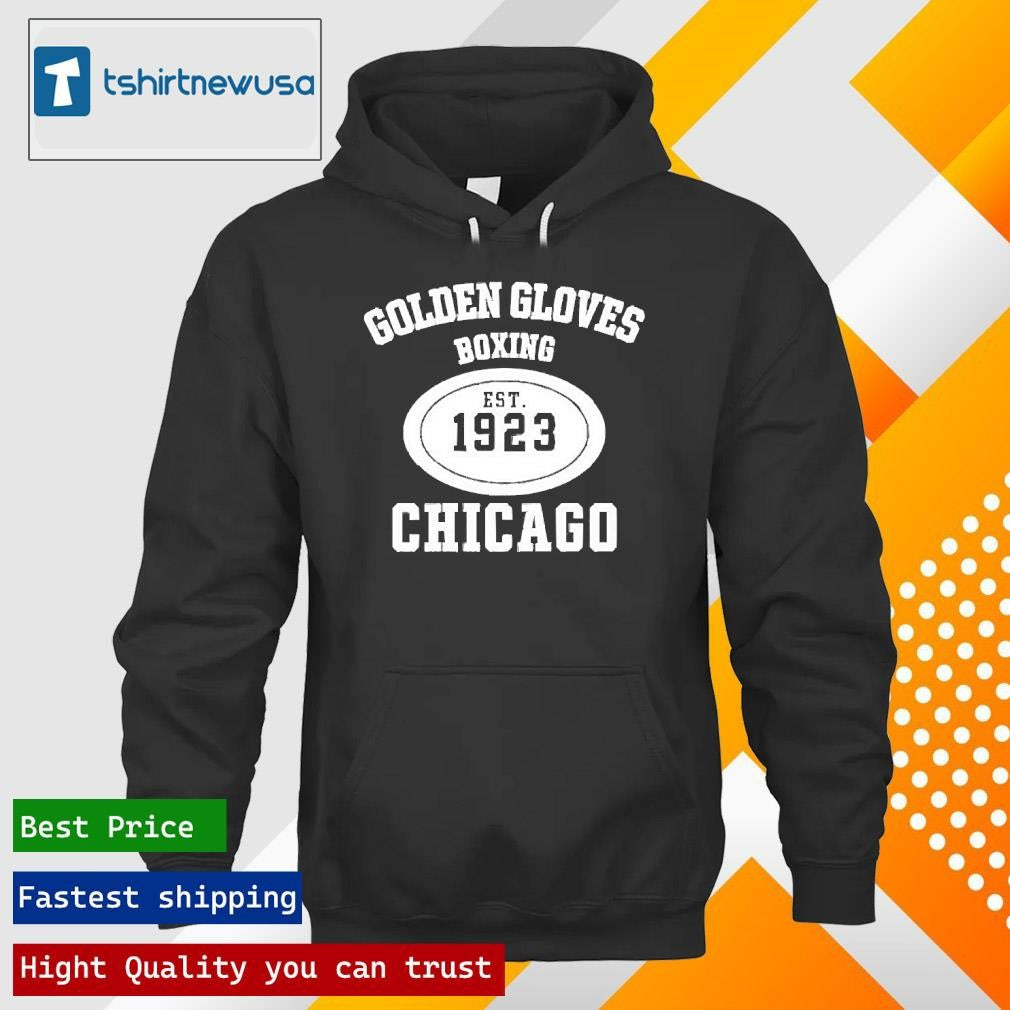 Funny Nick Fuentes Wearing Golden Gloves Boxing Chicago Est 1923 2025 T Shirt