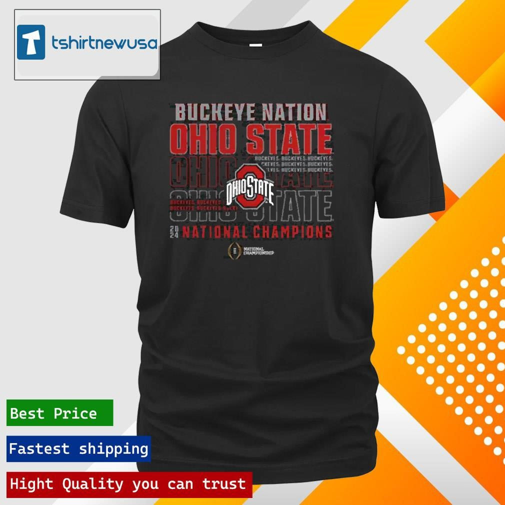 Funny Ohio State Buckeyes Fanatics College Football Playoff 2024 National Champions Slogan T-Shirt