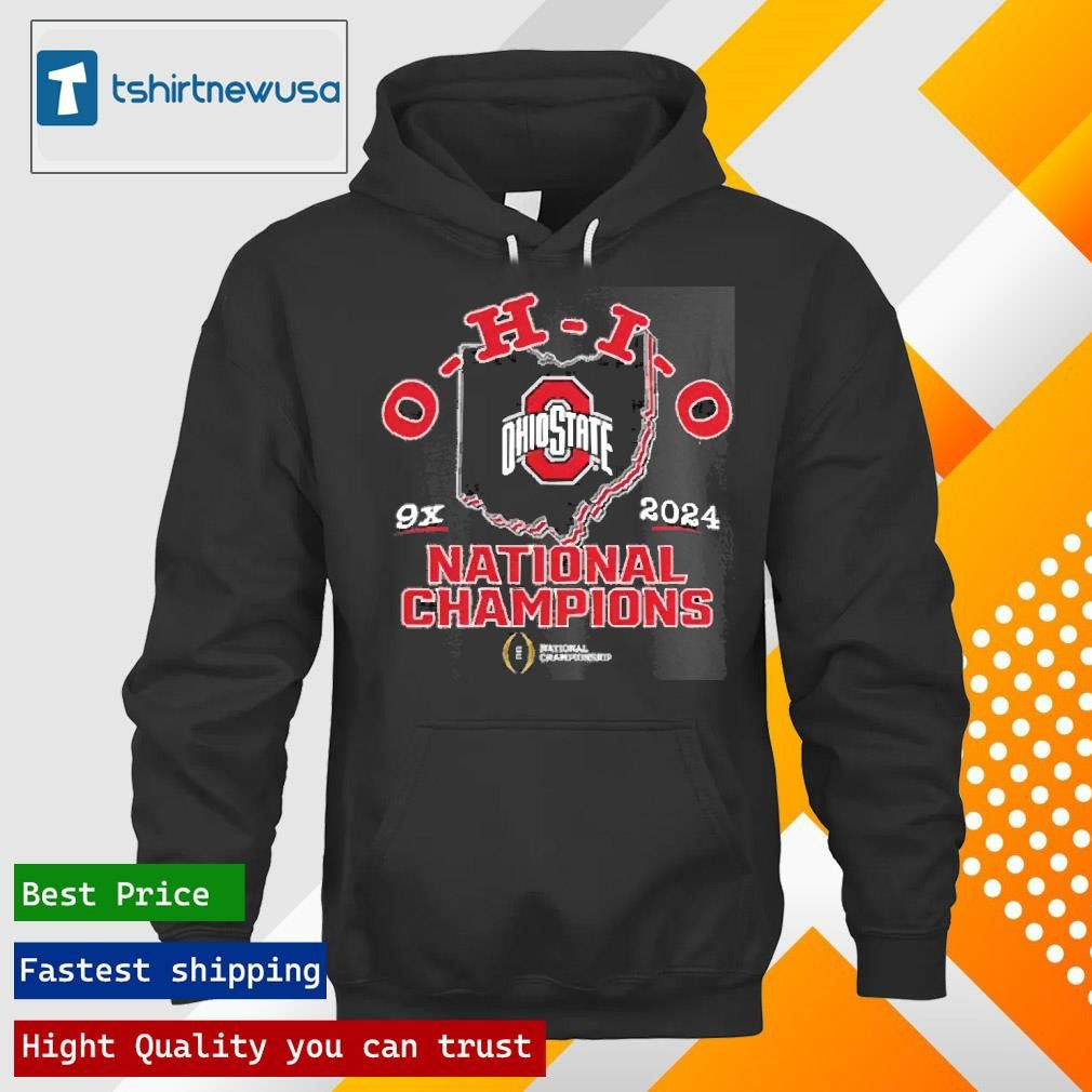 Funny Ohio State Buckeyes Fanatics College Football Playoff 2024 National Champions T-Shirt