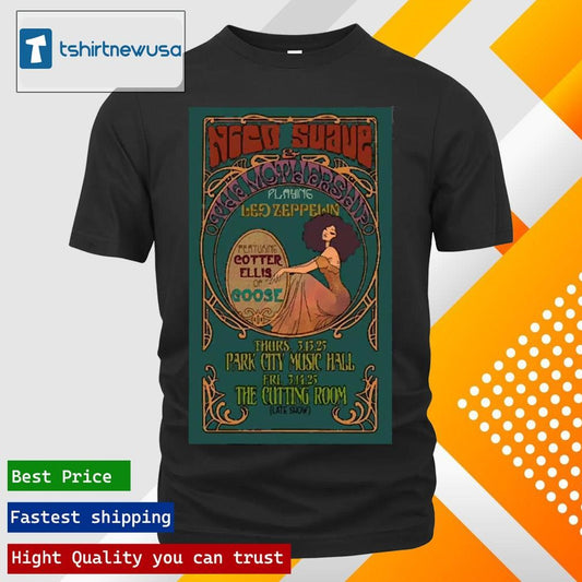 Funny Poster Nico Suave The Mothership Tour New York March 13 2025 Park City Music Hall Unisex T Shirt