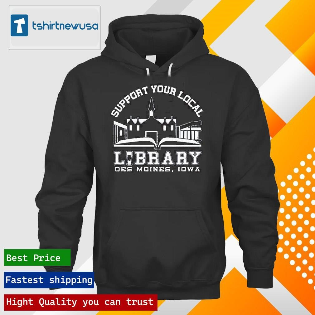 Funny The Library Cafe Support Your Local Library 2025 T Shirt