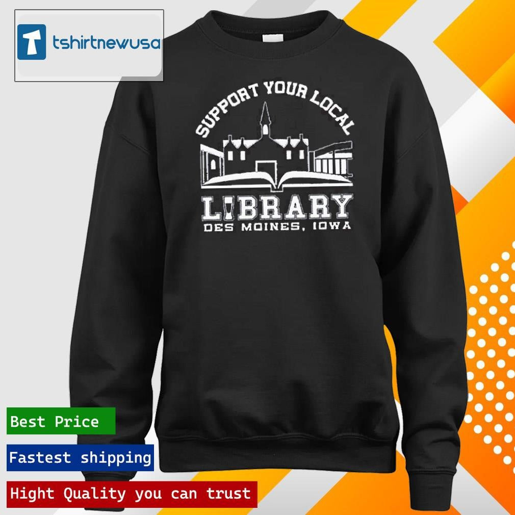 Funny The Library Cafe Support Your Local Library 2025 T Shirt