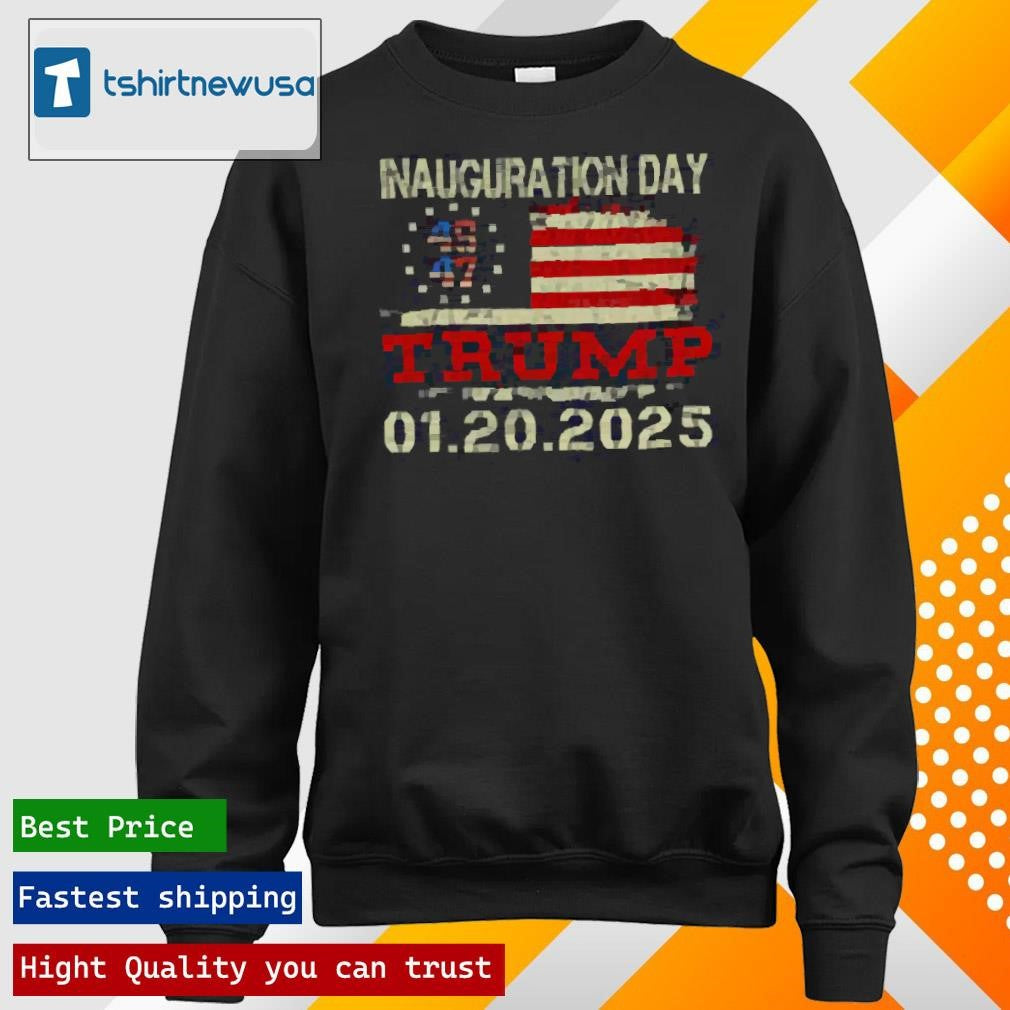 Funny USA Flag Donald Trump Inauguration Day 2025 T-Shirt