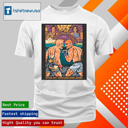 Funny Ufc 312 Qudos Bank Arena Sydney Plessis Vs Strickland 2 Zhang Vs Suarez Feb 8 2025 Artist Series Poster Unisex T Shirt