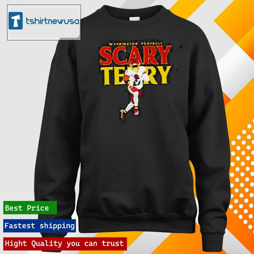 Funny Washington Commanders Scary Terry McLaurin graphic 2025 T shirt