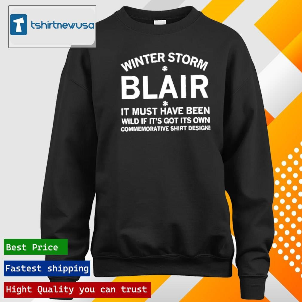 Funny Winter Storm Blair 2025 T Shirt