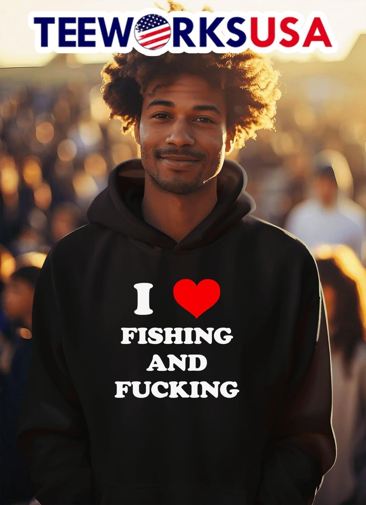 I heart fishing and fucking shirt