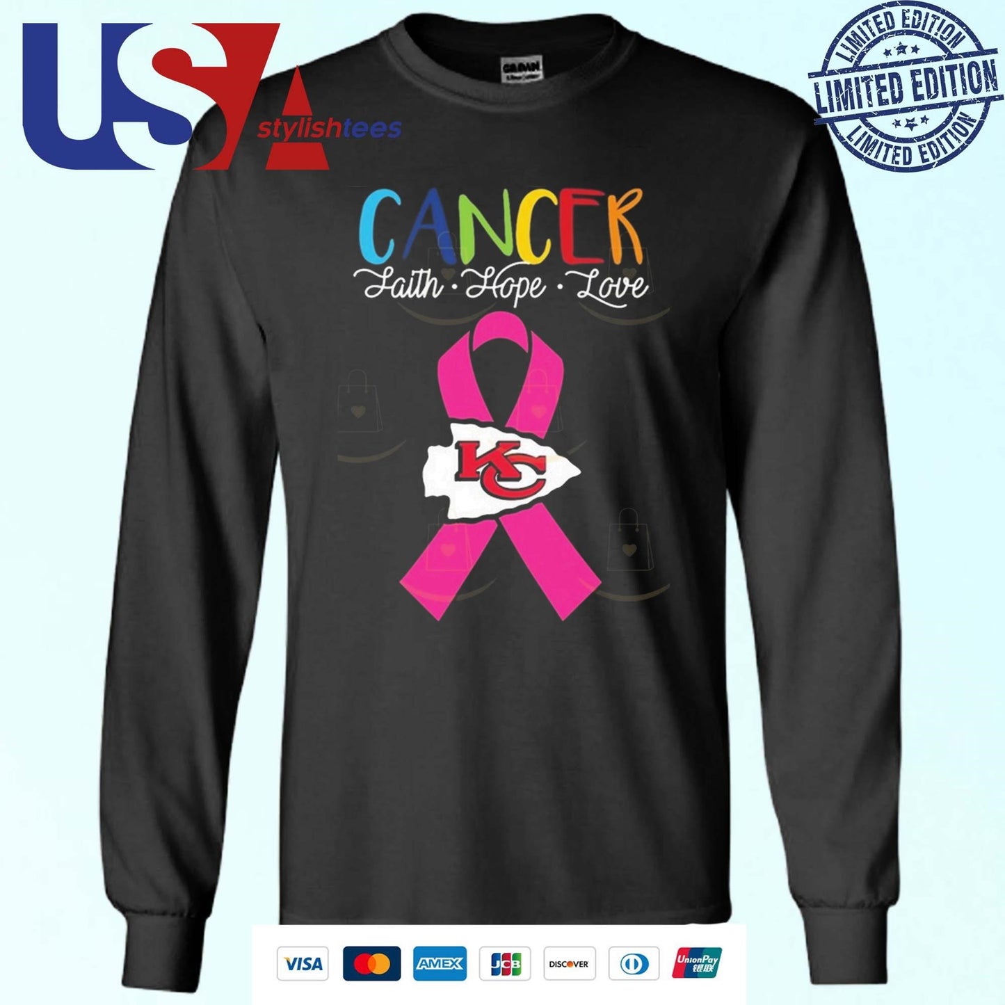 Kansas City Chiefs Cancer Faith Hope Love 2025 Shirt