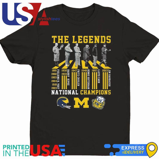 Michigan Wolverines The Walk Of True Legends Of All Time 2025 T-shirt