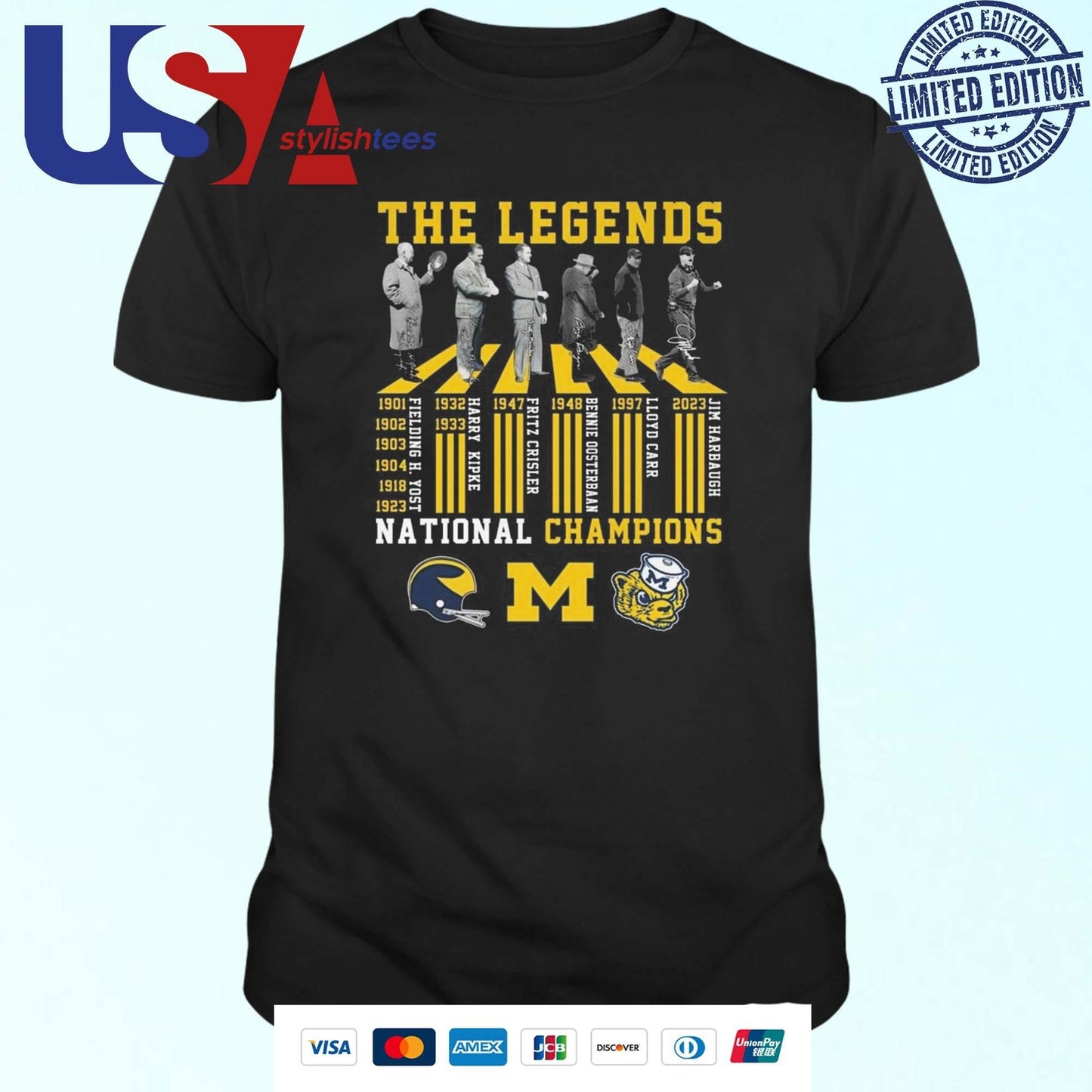 Michigan Wolverines The Walk Of True Legends Of All Time 2025 T-shirt