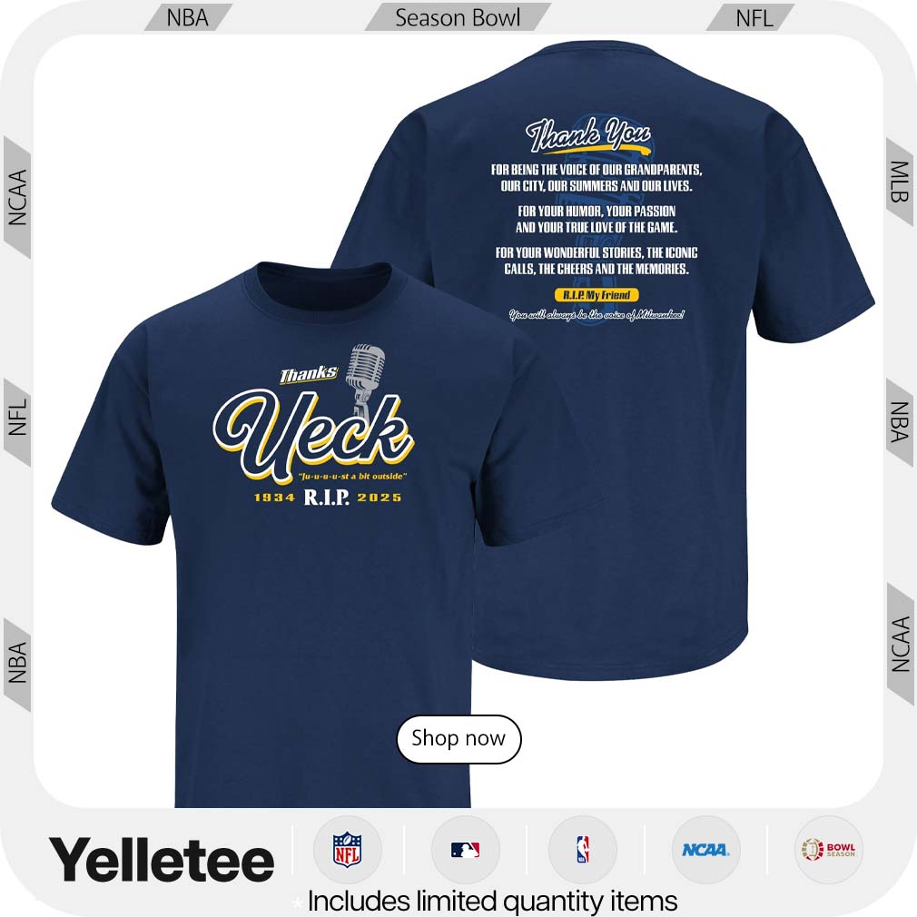 Milwaukee Brewers thank you Bob Uecker 1934 2025 RIP my friend shirt