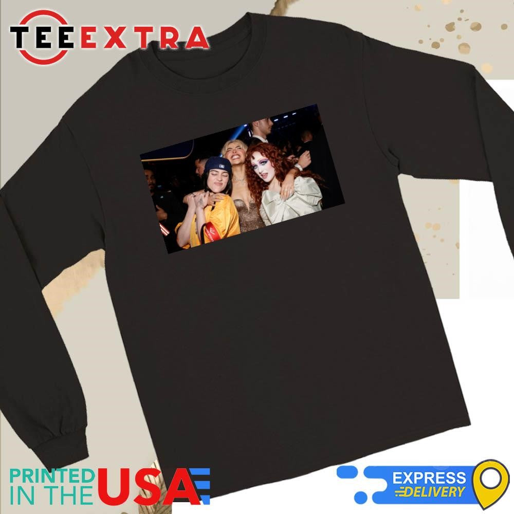 Official Billie Eilish Sabrina Carpenter and Chappell Roan Grammy Shirt