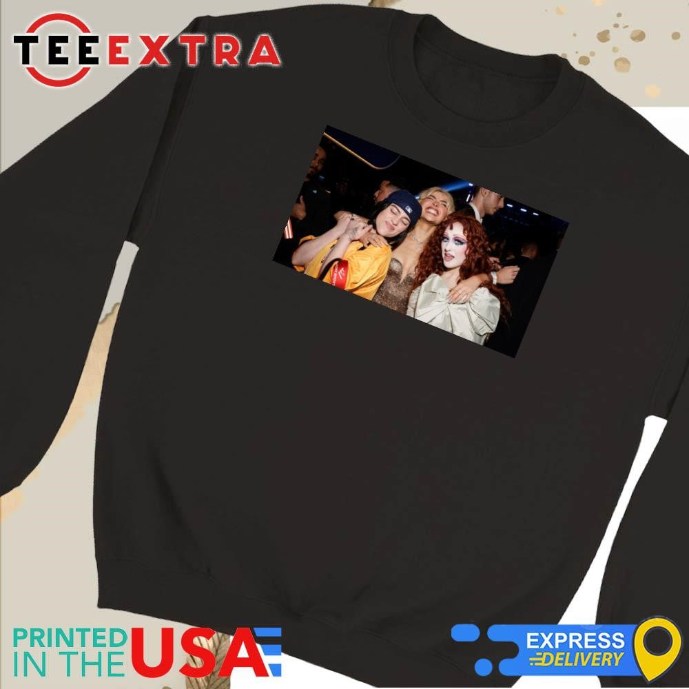 Official Billie Eilish Sabrina Carpenter and Chappell Roan Grammy Shirt