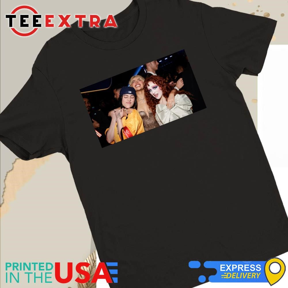 Official Billie Eilish Sabrina Carpenter and Chappell Roan Grammy Shirt