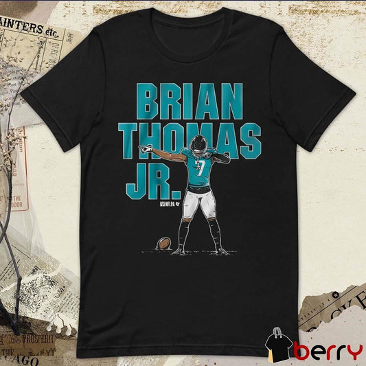 Official Brian Thomas Jr Superstar Pose Jacksonville Jaguars Football NFLPA 2025 Painting t-shirt