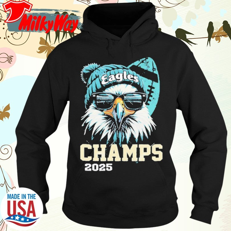 Official Eagles Bird Sunglasses Champs 2025 shirt