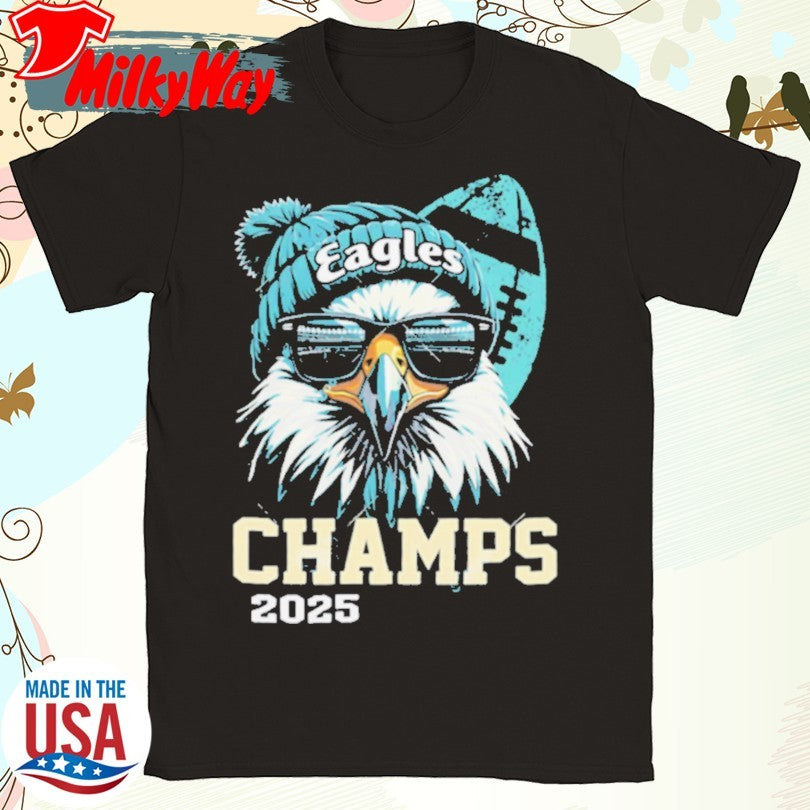 Official Eagles Bird Sunglasses Champs 2025 shirt