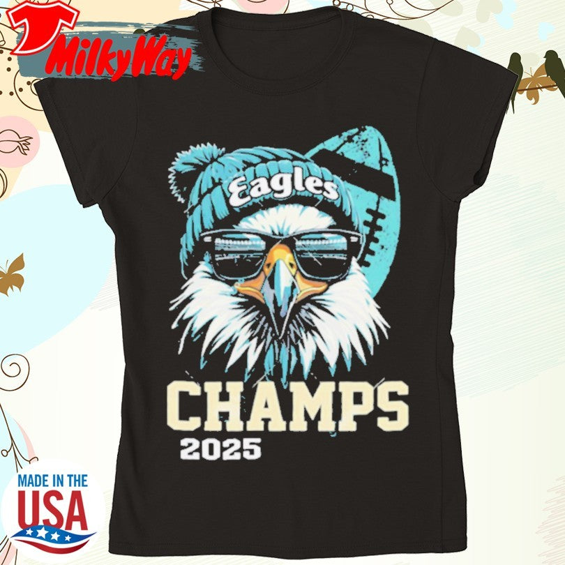 Official Eagles Bird Sunglasses Champs 2025 shirt