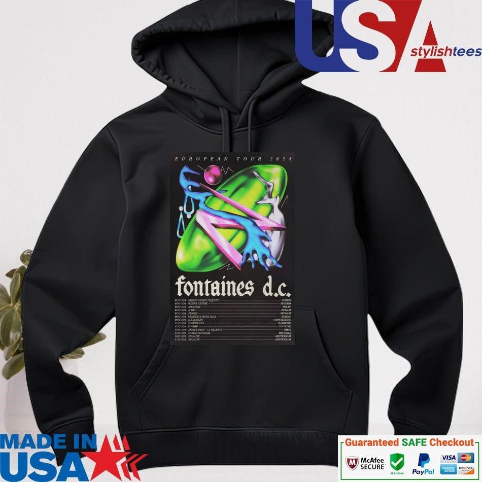 Official Fontaines D.C European Tour 2024 Shirt