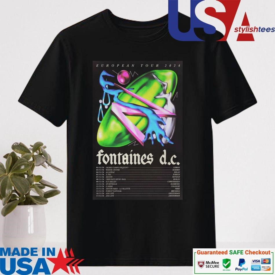 Official Fontaines D.C European Tour 2024 Shirt