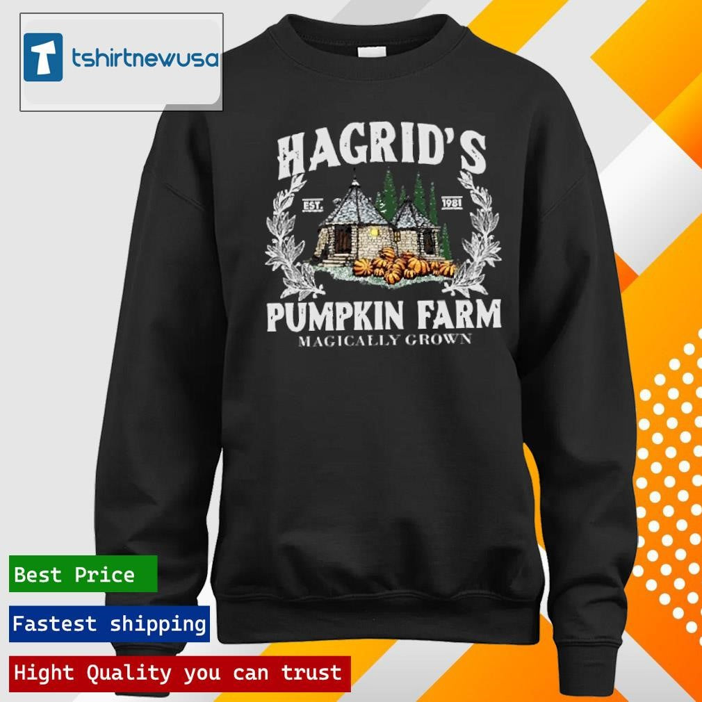 Official Hagrid’s Pumpkin Farm Magically Grown Halloween Art Print Casual 2024 Shirts