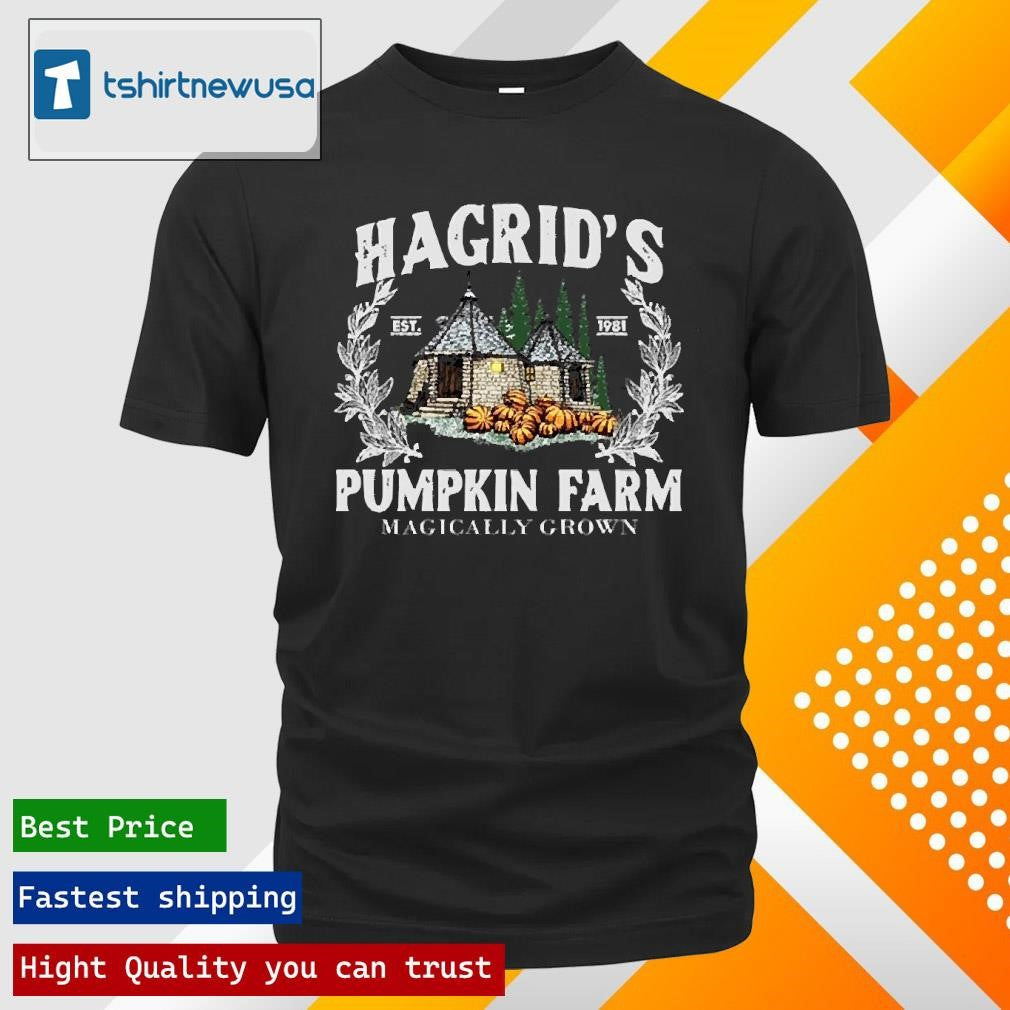 Official Hagrid’s Pumpkin Farm Magically Grown Halloween Art Print Casual 2024 Shirts