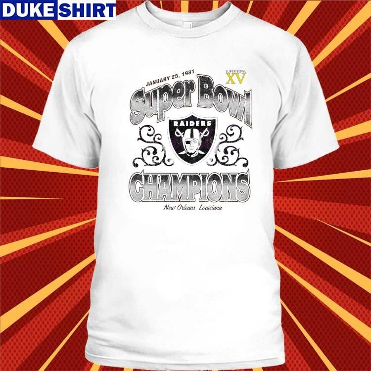 Official Las Vegas Raiders Super Bowl Champion New Orleans 1981 Shirt