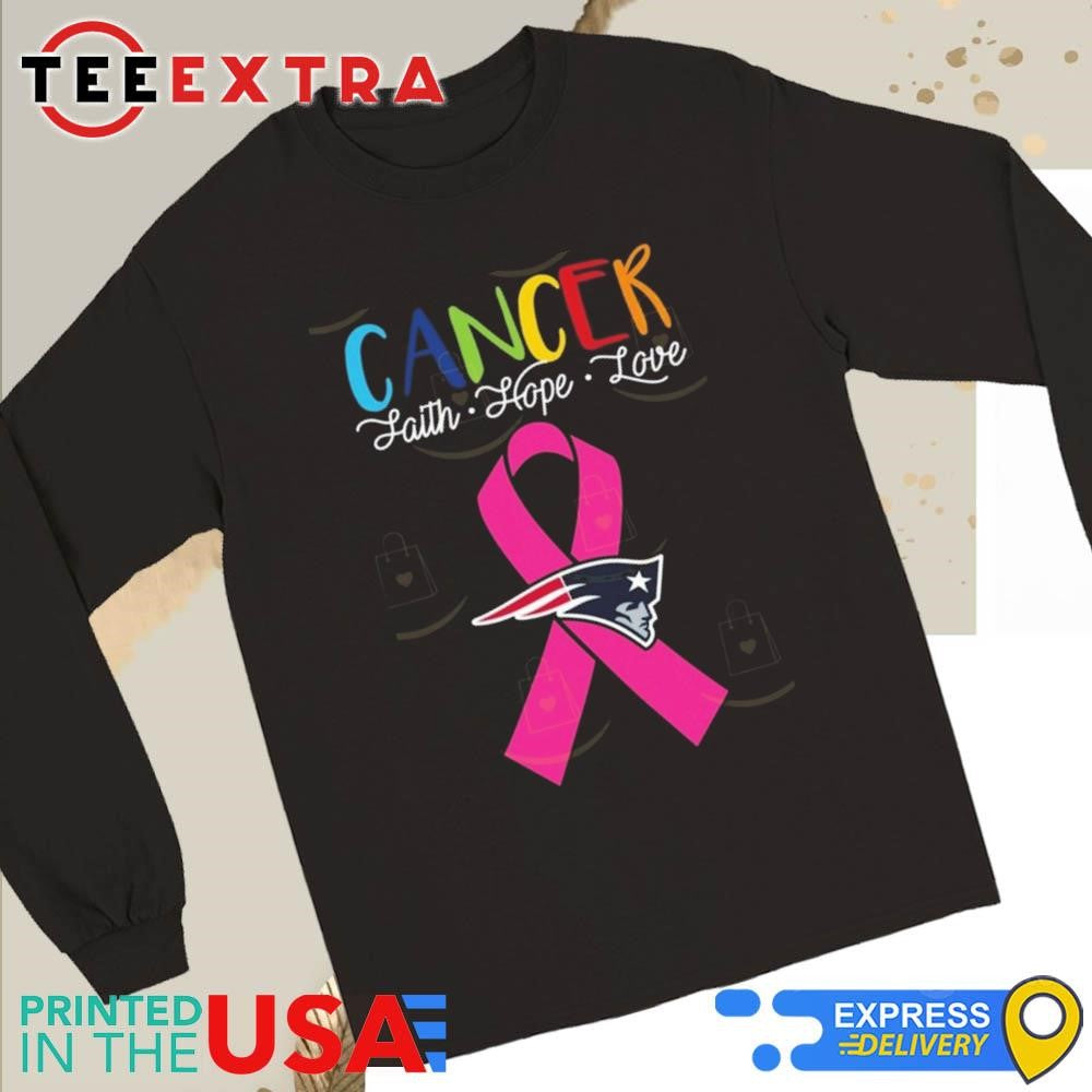 Official New England Patriots Cancer Faith Hope Love 2025 Shirt