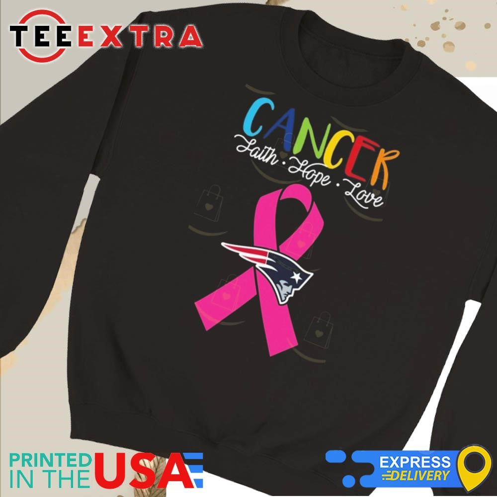 Official New England Patriots Cancer Faith Hope Love 2025 Shirt