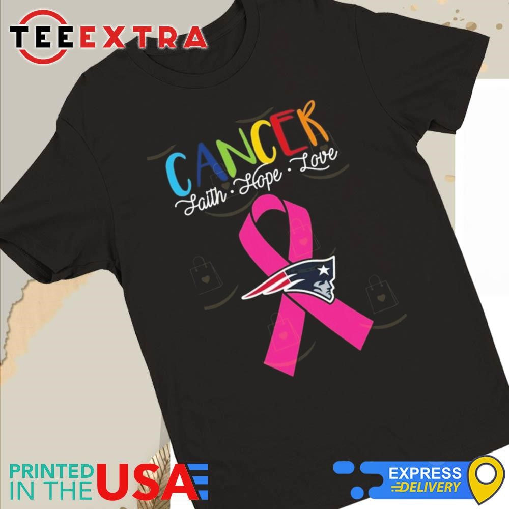 Official New England Patriots Cancer Faith Hope Love 2025 Shirt