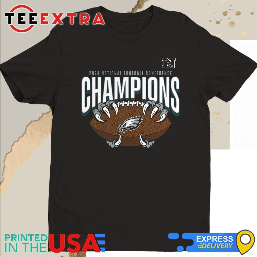 Official Philadelphia Eagles 2024 NFC Champions Hometown Not Done Shirt