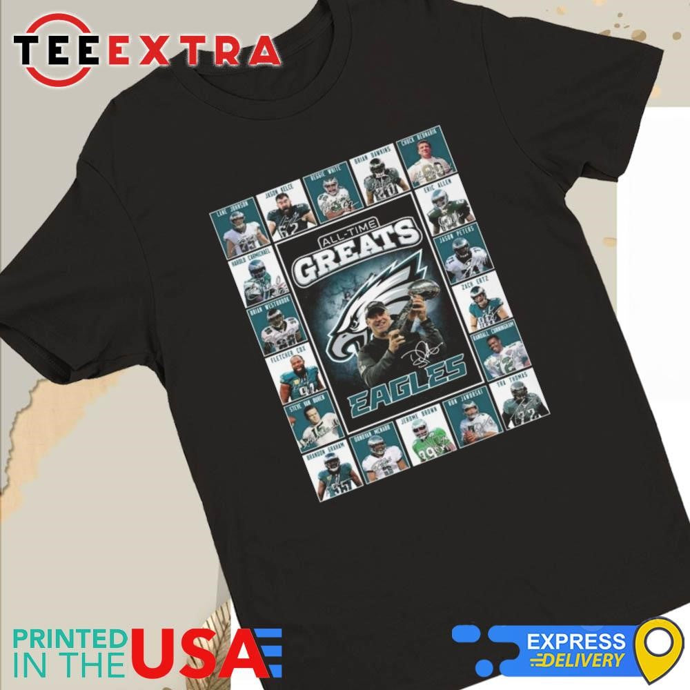 Official Philadelphia Eagles All-Time Greats Of The Eagles Football 2025 Shirt