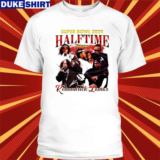 Official Retro Vintage Super Bowl 2025 Halftime Show Kendrick Lamar Shirt