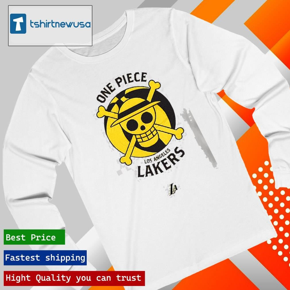 Original Los Angeles Lakers x One Piece Logo For One Piece Special Night On February 28th 2025 Classic Shirts