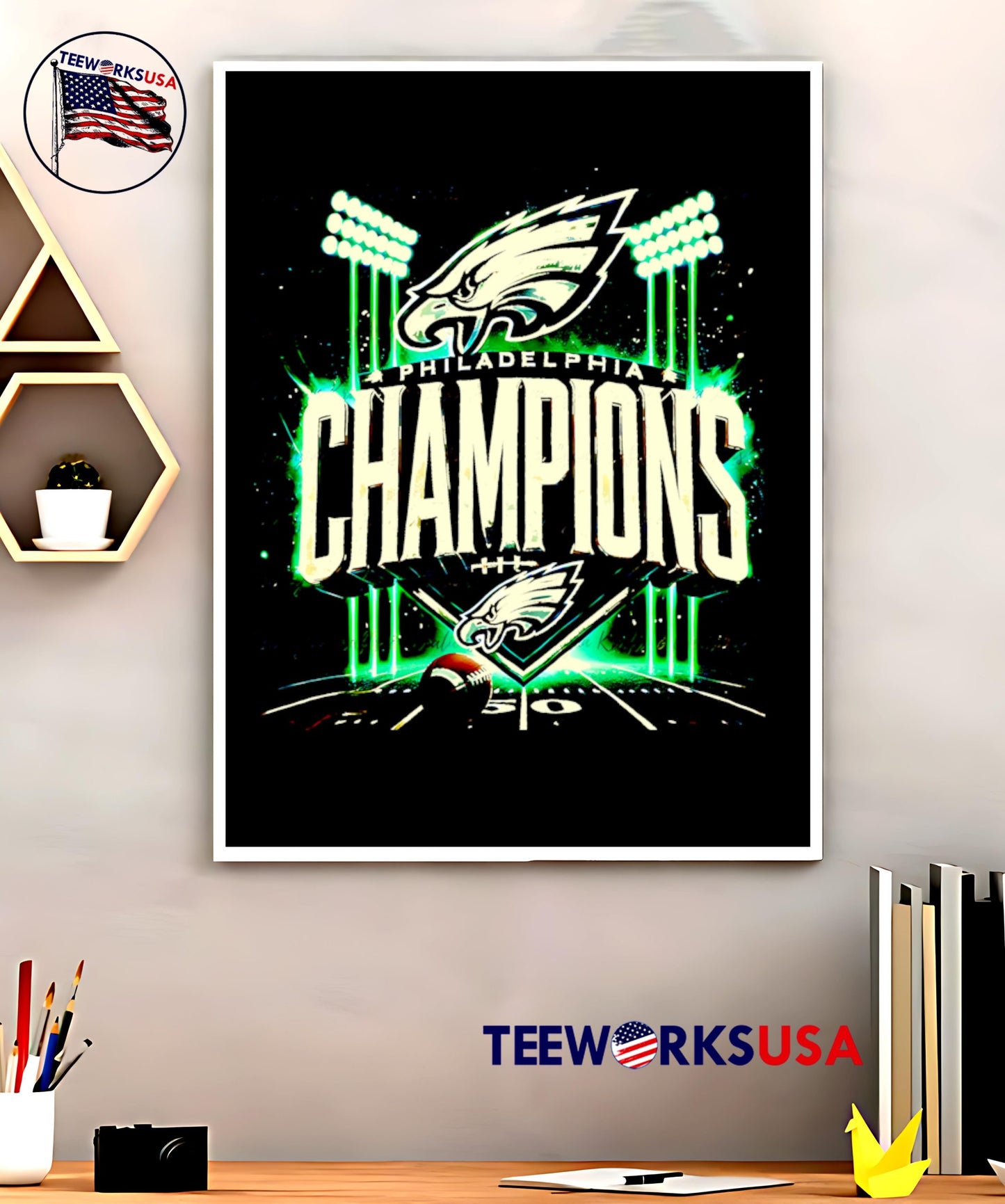 Philadelphia Eagles Champions Transparent 2025 shirt