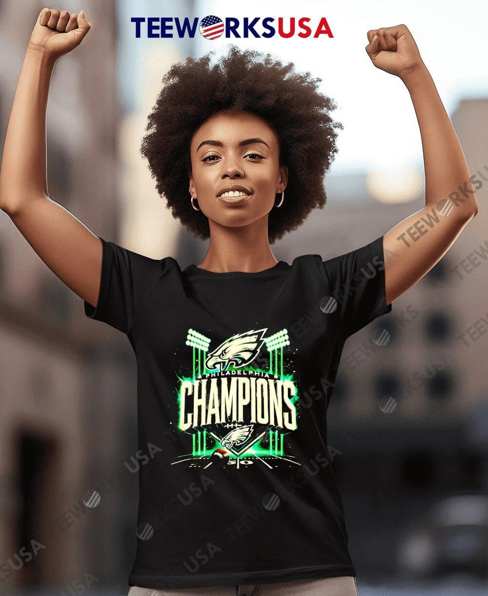 Philadelphia Eagles Champions Transparent 2025 shirt