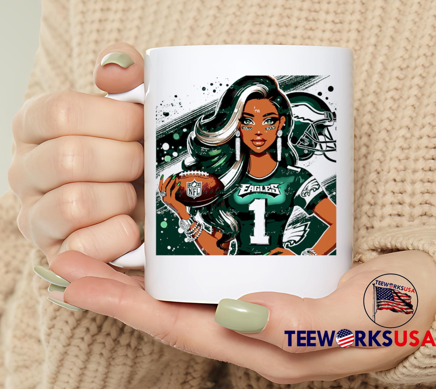 Philadelphia Eagles Fan Art Stylish Female Champion shirt