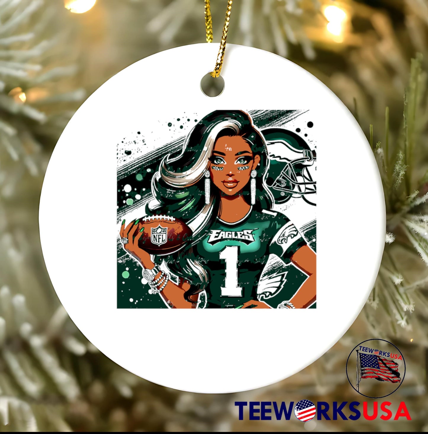 Philadelphia Eagles Fan Art Stylish Female Champion shirt